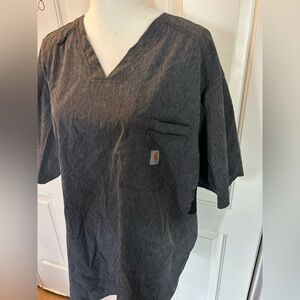 Carhartt Scrubs Grey Breathable Mesh Sides And Back Size 2XL